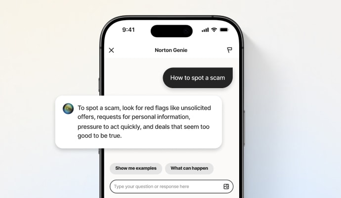 AIアシスタントのノートン Genie：ノートン Genieの製品写真
